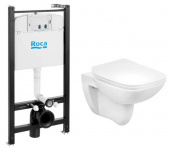 Унитаз с системой инсталляции Roca - Debba Rimless с сиденьем SoftClose без клавиши смыва (893104970) Унитаз с системой инсталляции Roca - Debba Rimless с сиденьем SoftClose без клавиши смыва (893104970)